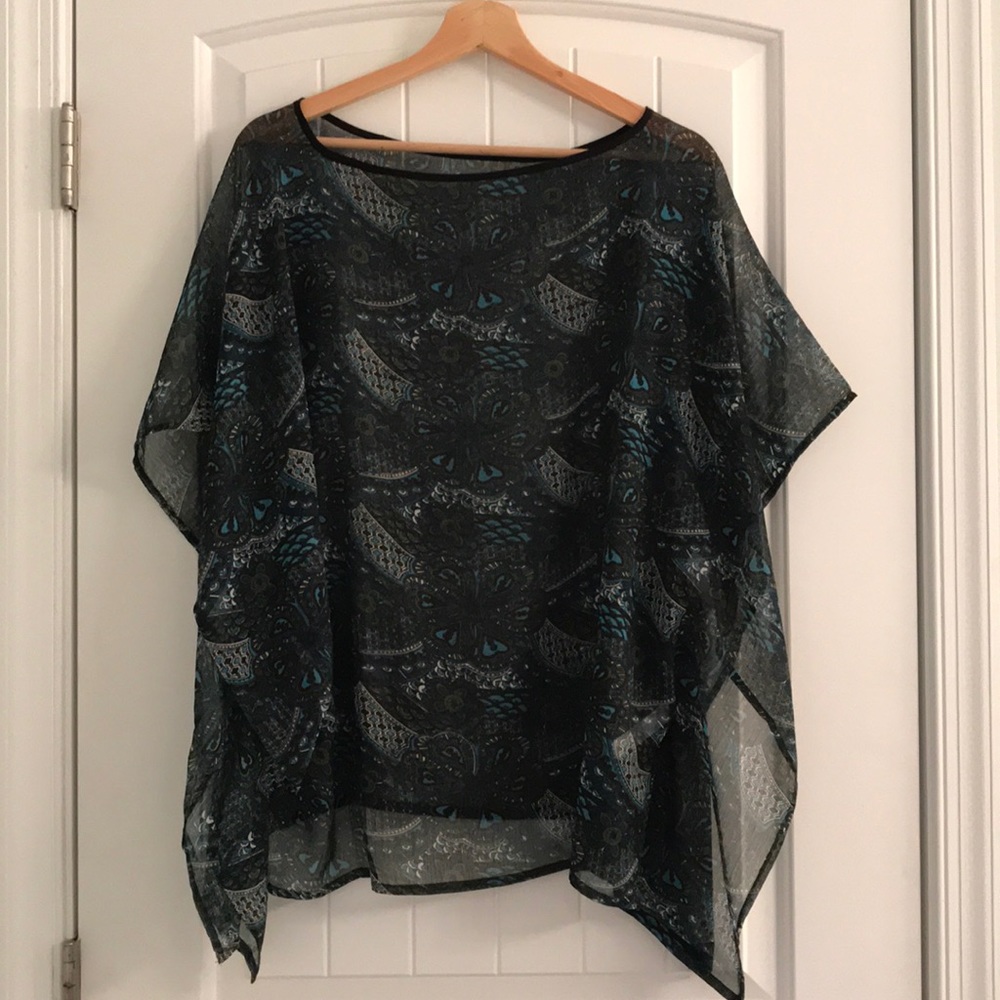 Flowy see through top